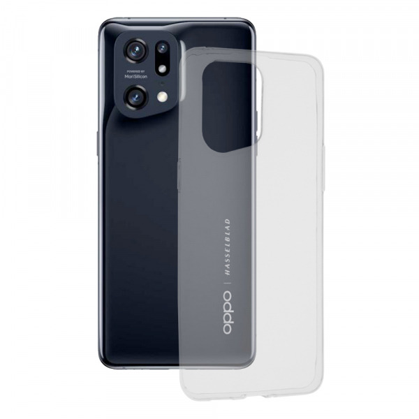 Husa pentru Oppo Find X5 Pro, Techsuit, Clear, Transparenta