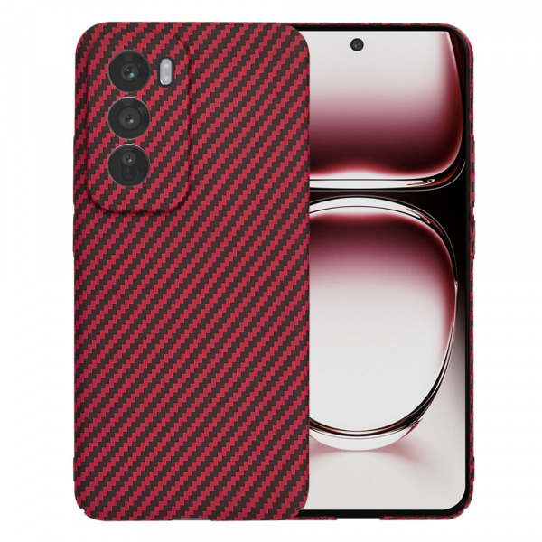 Husa pentru Oppo Reno12 Pro, Techsuit, Carbonite FiberShell, Rosie