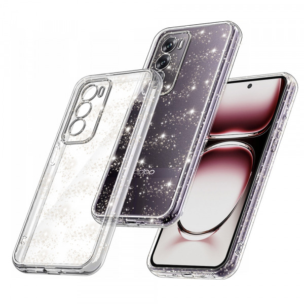 Husa pentru Oppo Reno12, Techsuit, SparkleSkin, Transparenta