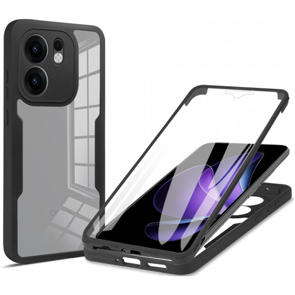 Husa pentru Oppo Reno13 FS 5G / Reno13 F 4G / Reno13 F, Techsuit, ColorVerse 360, Neagra