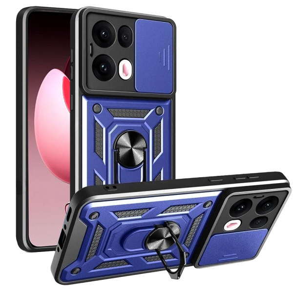 Husa pentru Oppo Reno13 Pro, Techsuit, CamShield, Albastra