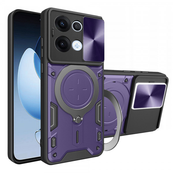 Husa pentru Oppo Reno13, Techsuit, CamGuard Pro, Mov