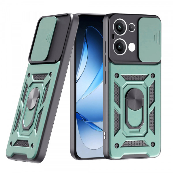 Husa pentru Oppo Reno13, Techsuit, CamShield, Verde