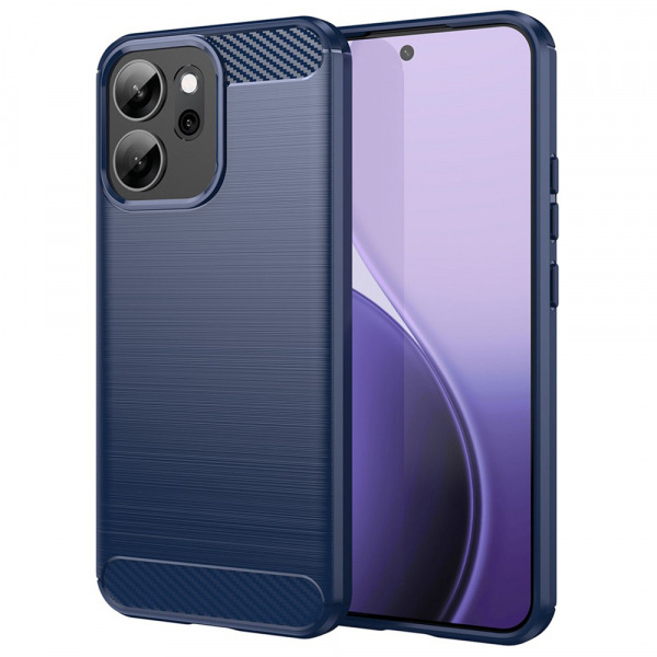 Husa pentru Oppo Reno14 FS 5G / Reno14 F, Techsuit, Carbon, Albastra