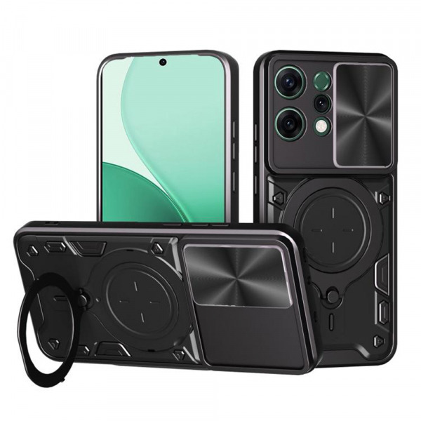Husa pentru Oppo Reno14, Techsuit, CamGuard Pro, Neagra