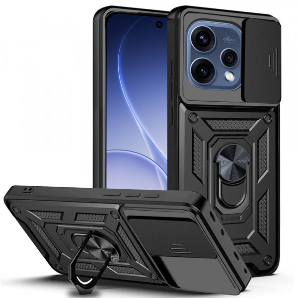 Husa pentru Oppo Reno15, Techsuit, CamShield, Neagra