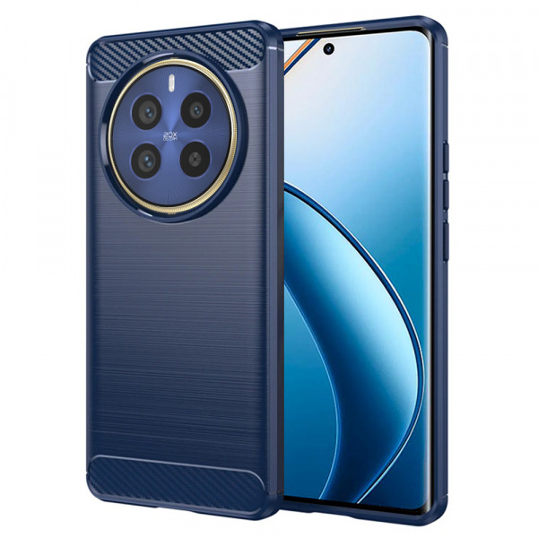 Husa pentru Realme 12 Pro / 12 Pro+, Techsuit, Carbon, Albastra