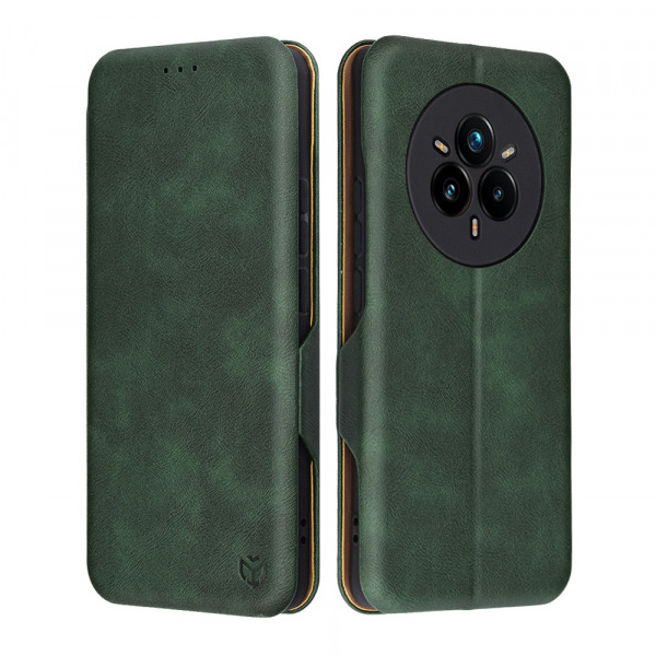 Husa pentru Realme 14 Pro+, Techsuit, Safe Wallet Plus, Verde