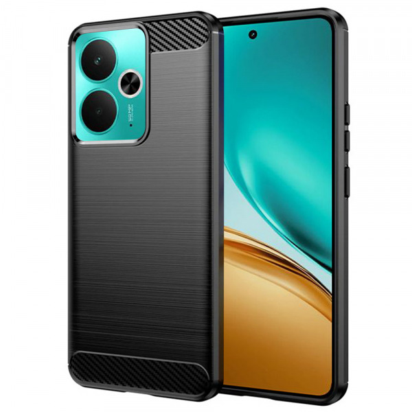Husa pentru Realme 14T / 14, Techsuit, Carbon, Neagra
