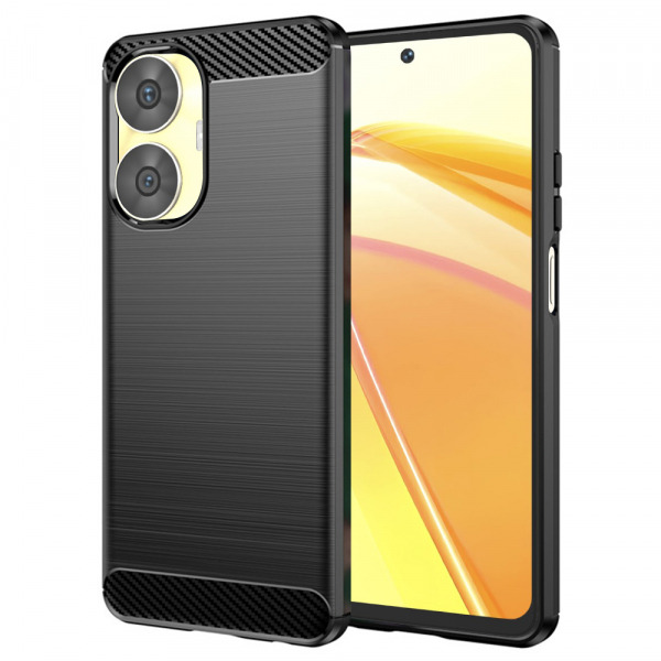 Husa pentru Realme C55, Techsuit, Carbon, Neagra