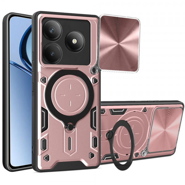 Husa pentru Realme C63 / C61, Techsuit, CamGuard Pro, Roz Aurie