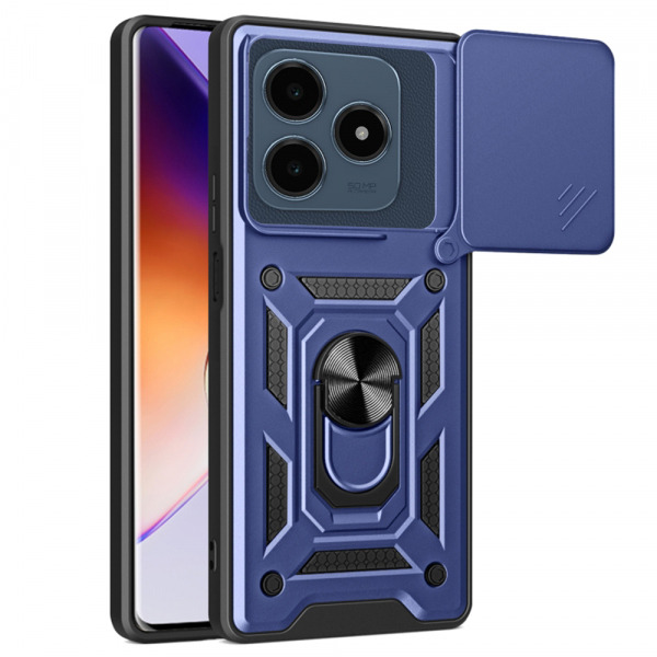Husa pentru Realme C63 / C61, Techsuit, CamShield, Albastra