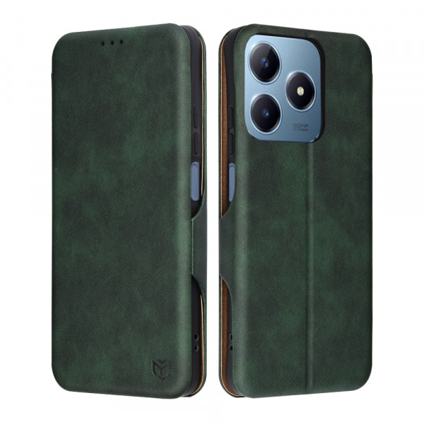 Husa pentru Realme C63 / C61, Techsuit, Safe Wallet Plus, Verde
