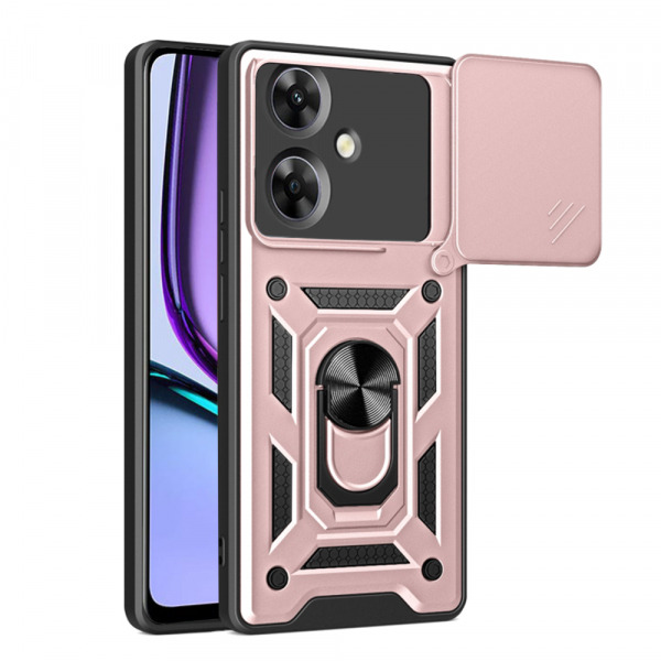 Husa pentru Realme Note 60, Techsuit, CamShield, Roz