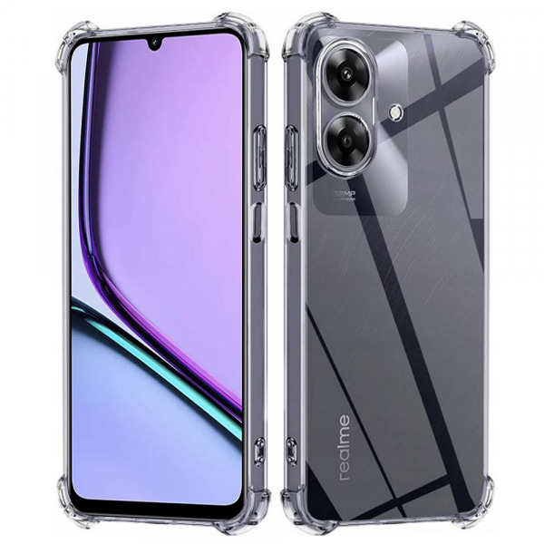 Husa pentru Realme Note 60, Techsuit, Shockproof Clear, Transparenta