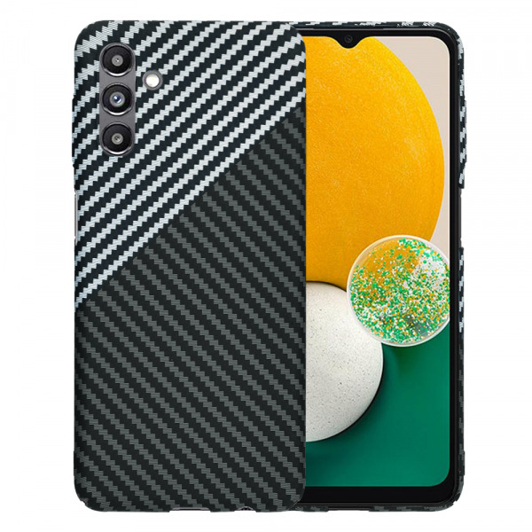 Husa pentru Samsung Galaxy A04s A047 / A13 5G A136, Techsuit, Carbonite FiberShell, Neagra Gri
