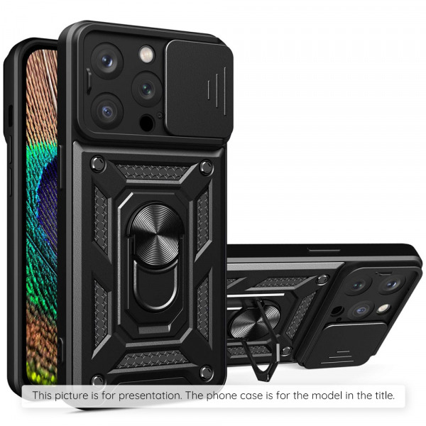 Husa pentru Samsung Galaxy A07 4G A075, Techsuit, CamShield, Neagra