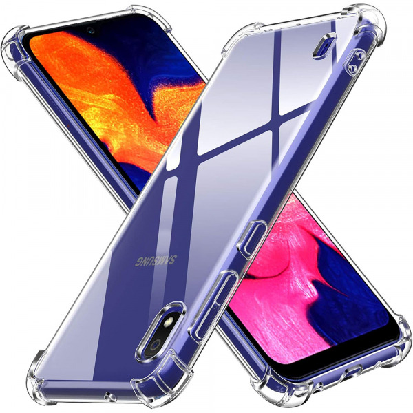 Husa pentru Samsung Galaxy A10 A105, Techsuit, Shockproof Clear, Transparenta