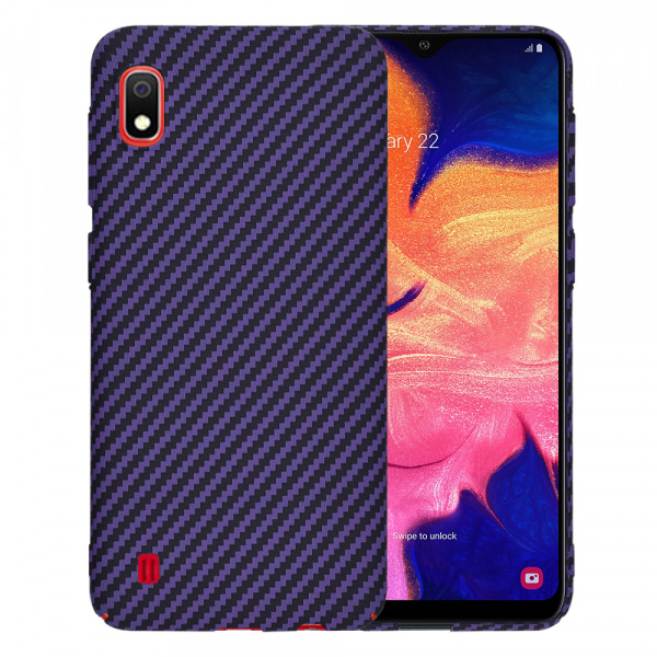 Husa pentru Samsung Galaxy A10 A105, Techsuit, Carbonite FiberShell, Mov