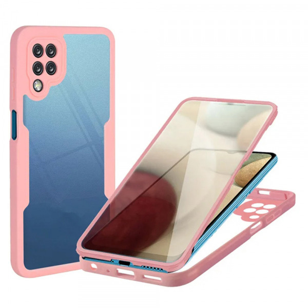 Husa pentru Samsung Galaxy A12 A125, Techsuit, ColorVerse 360, Roz