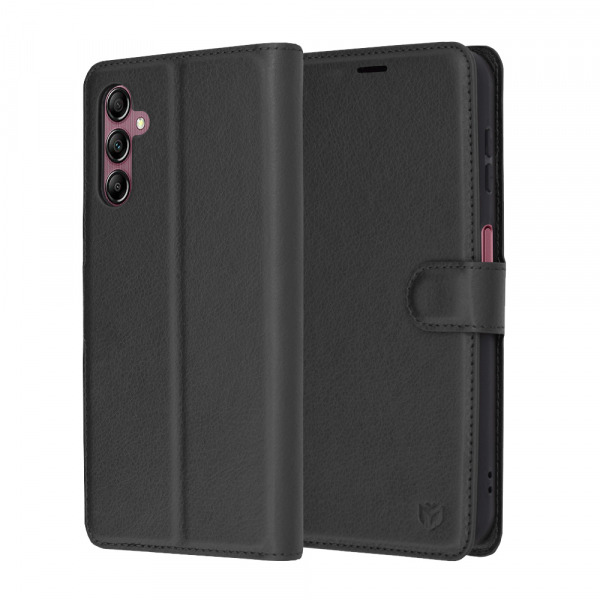 Husa pentru Samsung Galaxy A14 A145 / A14 5G A146, Techsuit, Leather Folio, Neagra
