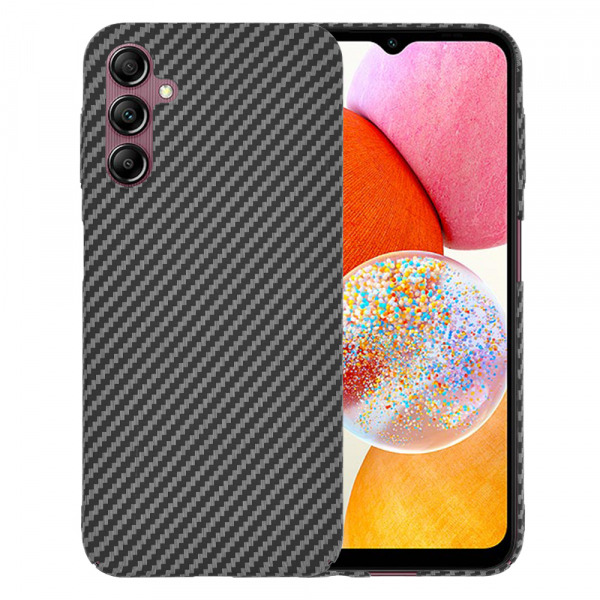 Husa pentru Samsung Galaxy A14 A145 / A14 5G A146, Techsuit, Carbonite FiberShell, Neagra