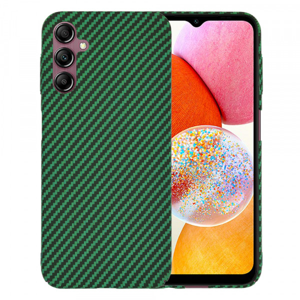 Husa pentru Samsung Galaxy A14 A145 / A14 5G A146, Techsuit, Carbonite FiberShell, Verde