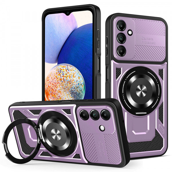 Husa pentru Samsung Galaxy A14 A145 / A14 5G A146, Techsuit, RuggedCam, Mov