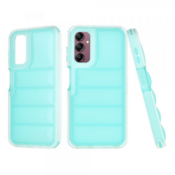 Husa pentru Samsung Galaxy A14 A145 / A14 5G A146, Techsuit, Wave Shield, Turcoaz
