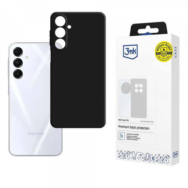 Husa pentru Samsung Galaxy A17 4G A175 / A17 5G A176, 3MK, Pro, Neagra Mata