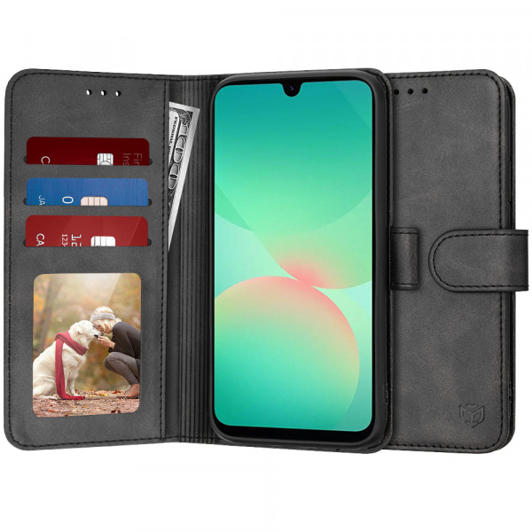 Husa pentru Samsung Galaxy A26 A266, Techsuit, Diary Book, Neagra
