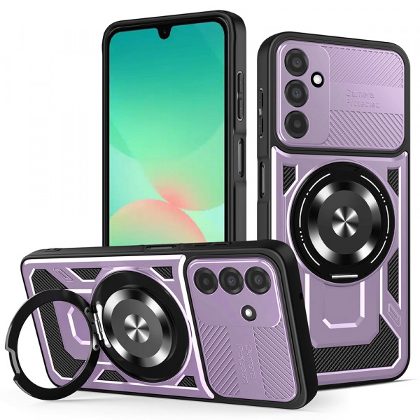 Husa pentru Samsung Galaxy A26 A266, Techsuit, RuggedCam, Mov