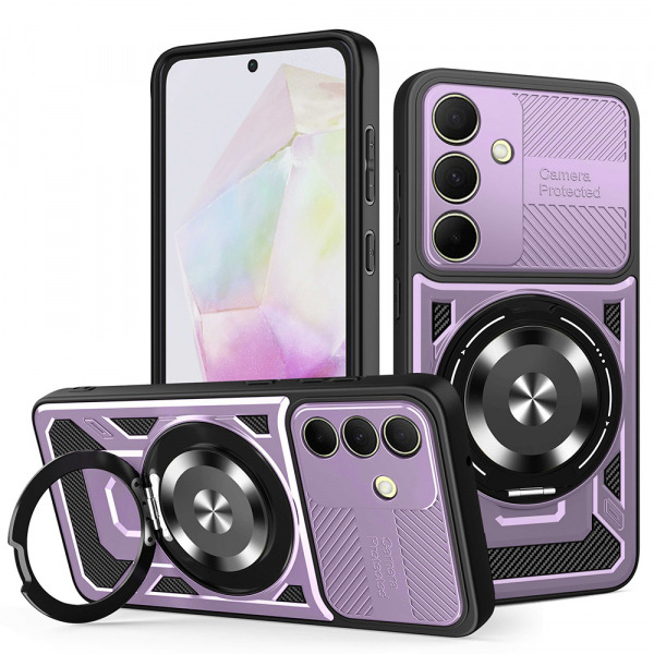 Husa pentru Samsung Galaxy A35 5G A356, Techsuit, RuggedCam, Mov