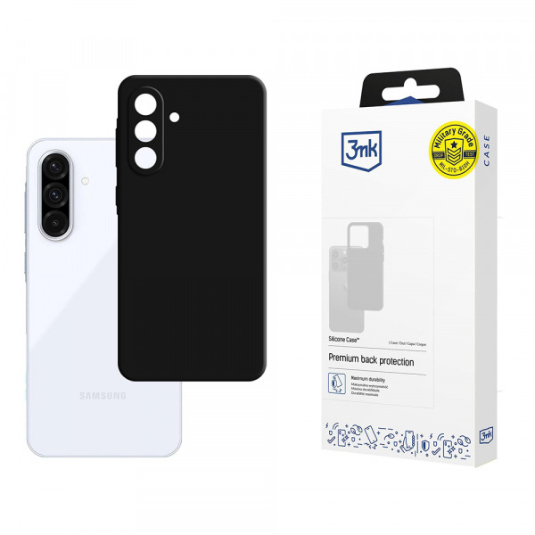 Husa pentru Samsung Galaxy A36 A366, 3MK, Silicone, Neagra