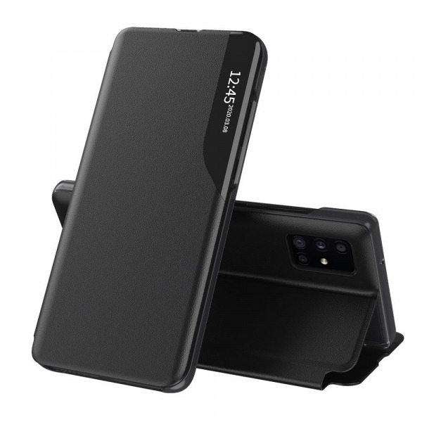 Husa pentru Samsung Galaxy A51 A515, Techsuit, eFold, Neagra