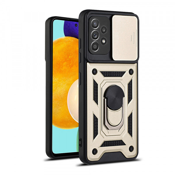 Husa pentru Samsung Galaxy A52s 5G A528 / A52 5G A526 / A52 A525, Techsuit, CamShield, Aurie