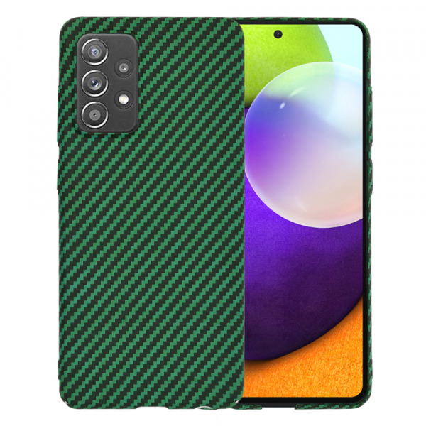 Husa pentru Samsung Galaxy A52s 5G A528 / A52 5G A526 / A52 A525, Techsuit, Carbonite FiberShell, Verde