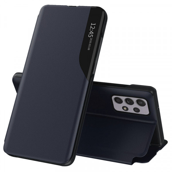 Husa pentru Samsung Galaxy A52s 5G A528 / A52 5G A526 / A52 A525, Techsuit, eFold, Albastra Inchis