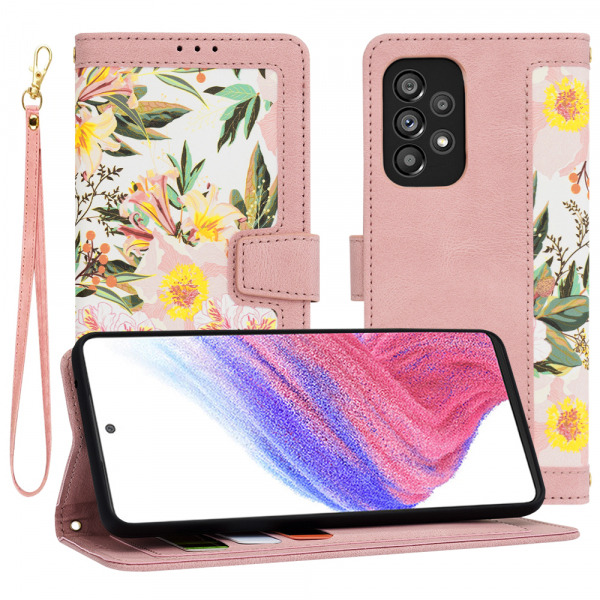 Husa pentru Samsung Galaxy A53 5G A536, Techsuit, FlipCraft, Roz