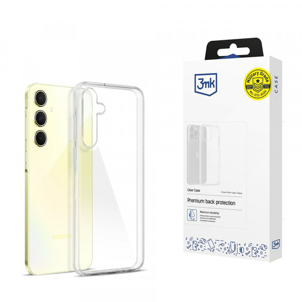 Husa pentru Samsung Galaxy A55 5G A556, 3MK, Clear, Transparenta