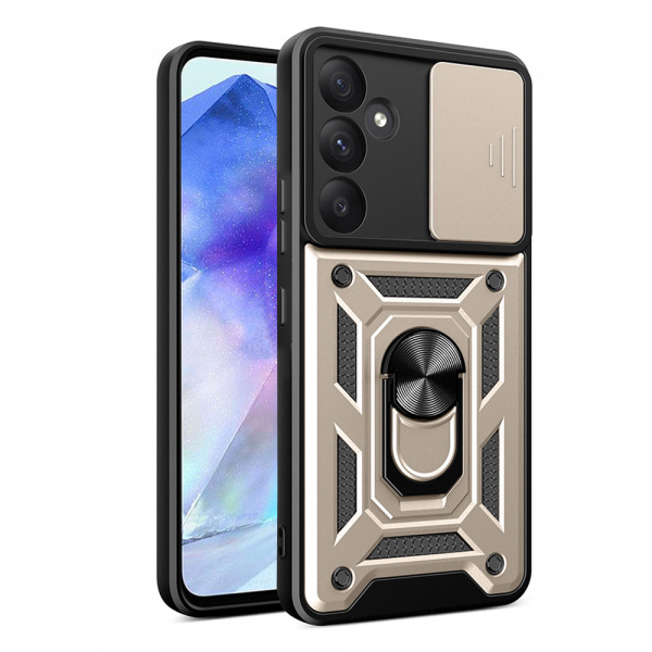 Husa pentru Samsung Galaxy A55 5G A556, Techsuit, CamShield, Aurie