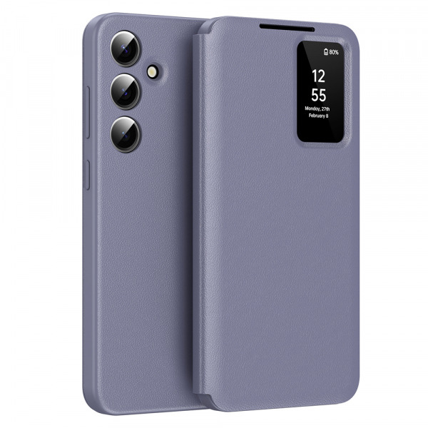 Husa pentru Samsung Galaxy A55 5G A556, Techsuit, SmartView, Mov
