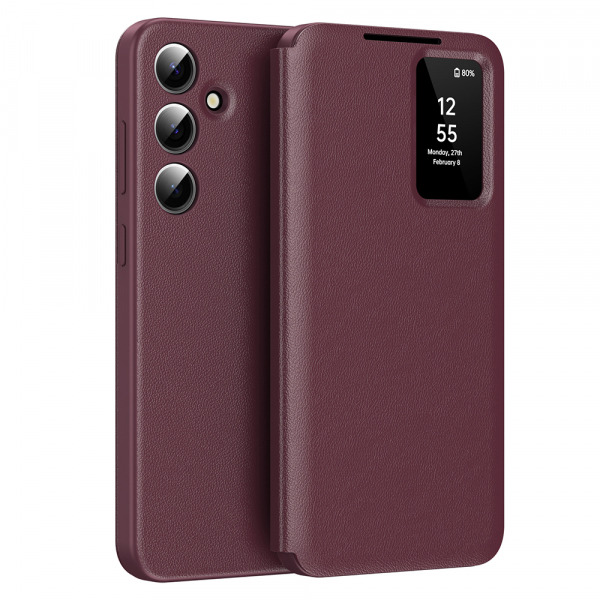 Husa pentru Samsung Galaxy A55 5G A556, Techsuit, SmartView, Rosie