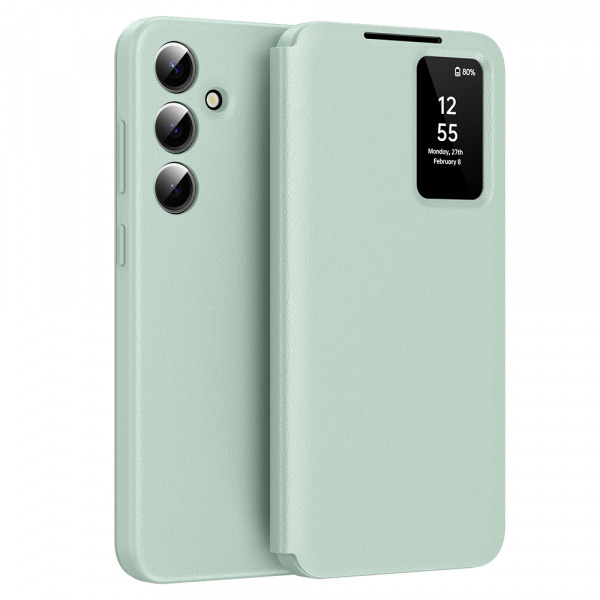 Husa pentru Samsung Galaxy A55 5G A556, Techsuit, SmartView, Verde