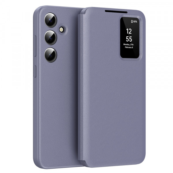Husa pentru Samsung Galaxy A56 A566, Techsuit, SmartView, Mov