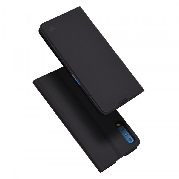 Husa pentru Samsung Galaxy A7 (2018) A750, Techsuit, Magskin Book, Neagra