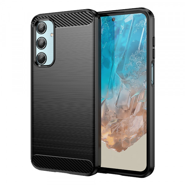 Husa pentru Samsung Galaxy M35, Techsuit, Carbon, Neagra