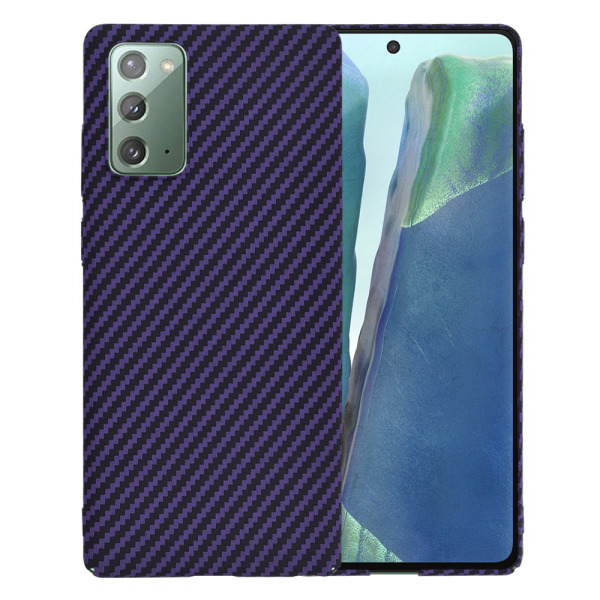 Husa pentru Samsung Galaxy Note 20 5G N981 / Note 20 N980, Techsuit, Carbonite FiberShell, Mov