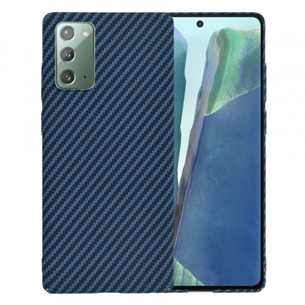 Husa pentru Samsung Galaxy Note 20 5G N981 / Note 20 N980, Techsuit, Carbonite FiberShell, Turcoaz