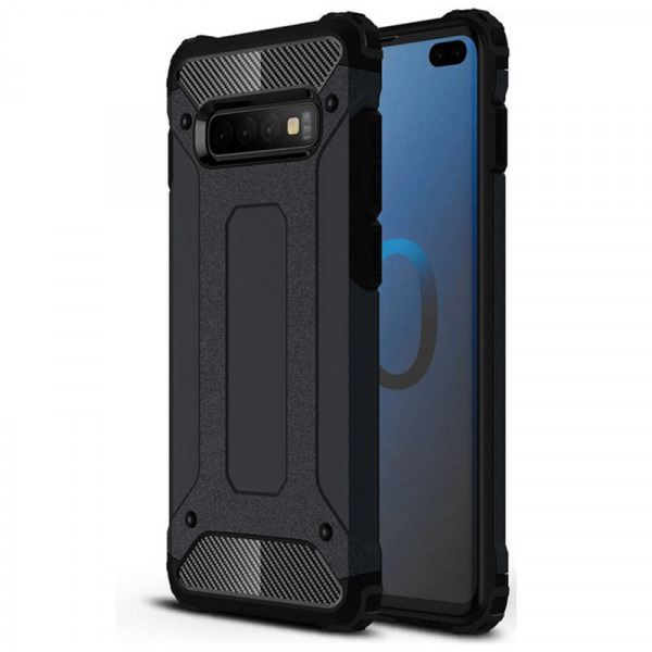 Husa pentru Samsung Galaxy S10 G973, Techsuit, Hybrid Armor, Neagra